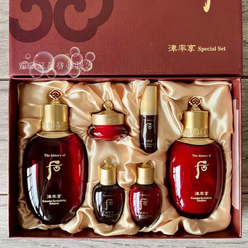 韩国whoo后津率享两件套盒红色水乳企划套装紧致补水滋养保湿抗皱